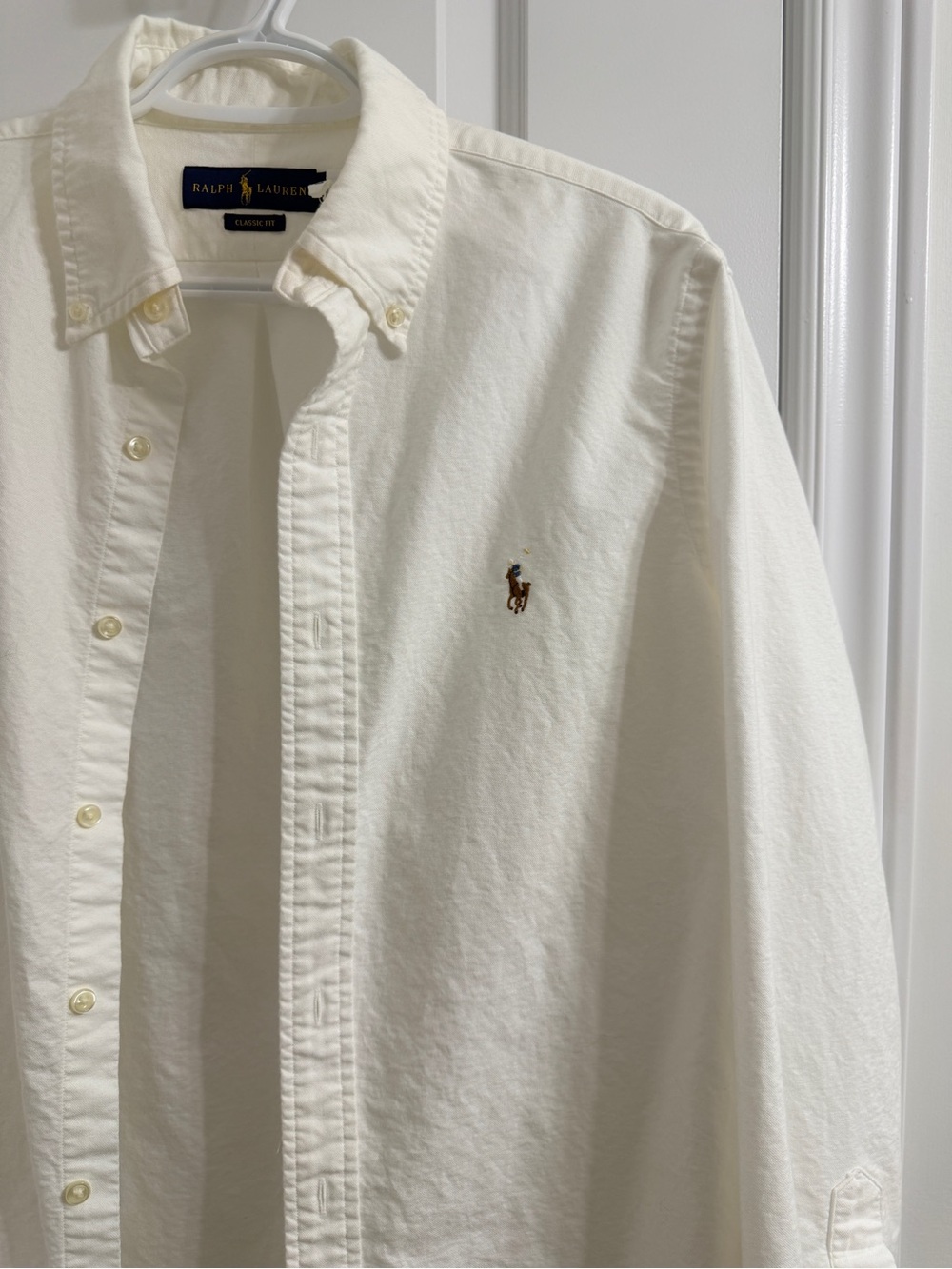 Ralph Lauren Button-Down Oxford Shirt in White